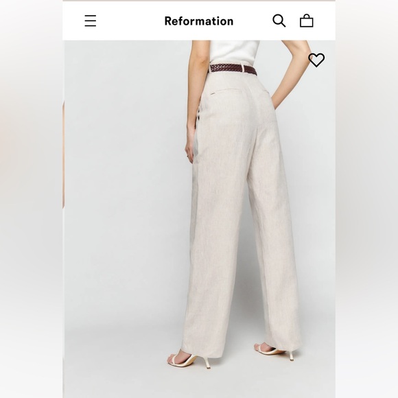 Reformation Mason linen pant - Picture 3 of 4